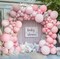 Pink Balloon Garland - Light Pink Balloons Double Stuffed Pastel Pink Balloon Arch Kit Different Sizes Baby Pink Latex Balloons for Birthday Baby Shower Wedding Princess Party Decoration